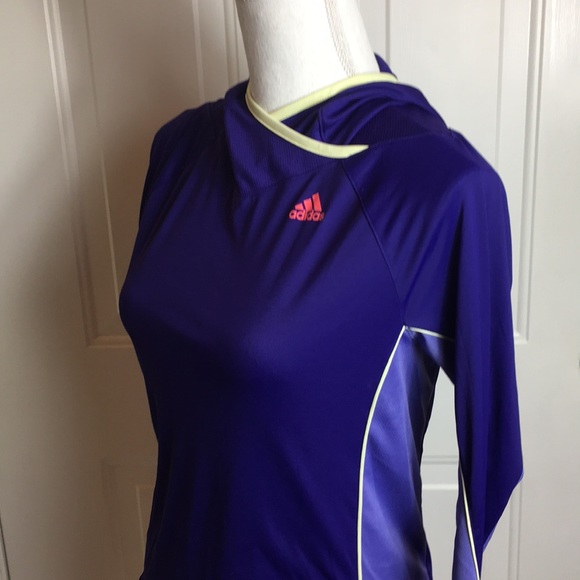 Adidas | athletic running top hoodie small long - Picture 5 of 8